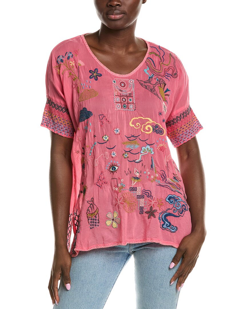 Johnny Was Nathaly Blouse In Pink