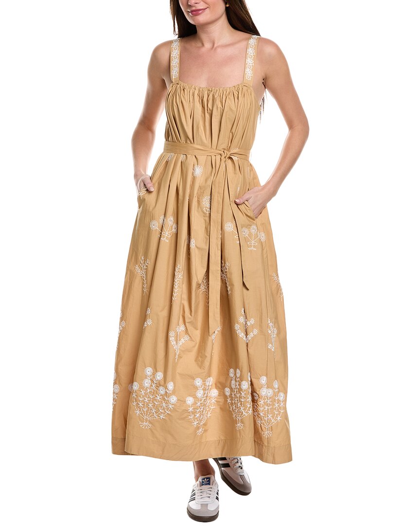 Mother The More Is More Maxi Dress In Brown