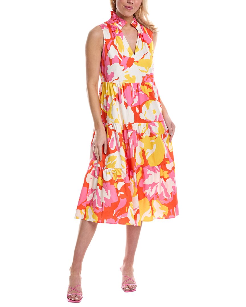 Crosby By Mollie Burch Genevieve Midi Dress In Red