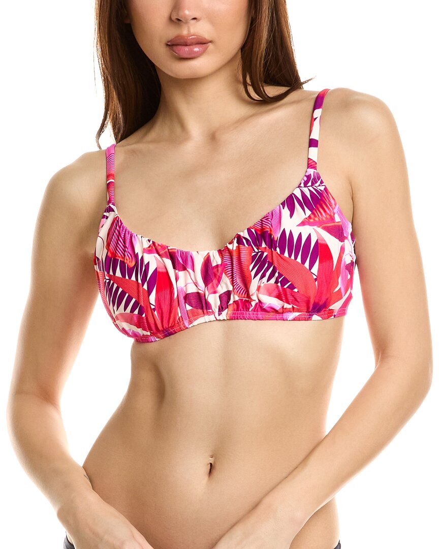 Coco Contours Radiant Bikini Top In Pink