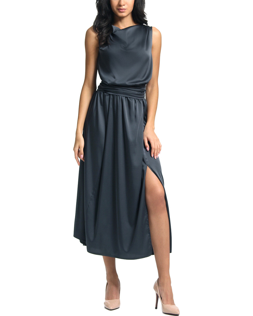 Image of Lila Kass Silk-Blend Midi Dress