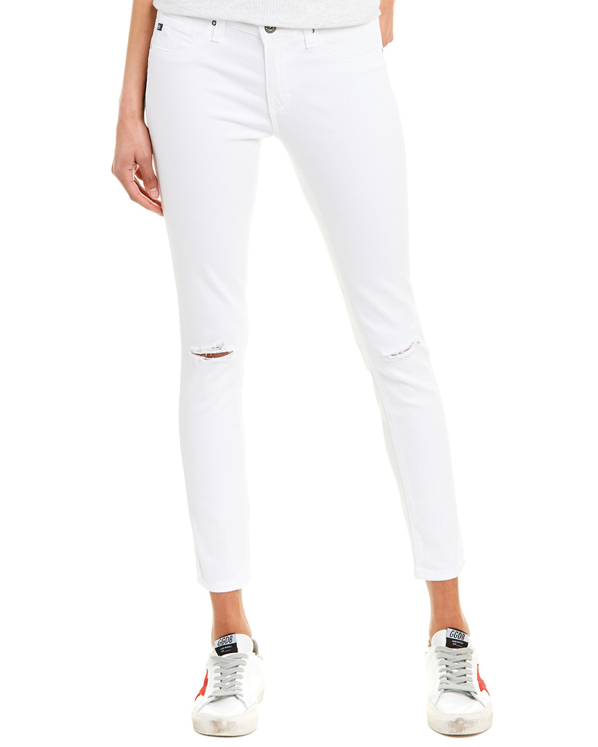 Image of AG Jeans The Legging White Super Skinny Ankle Cut