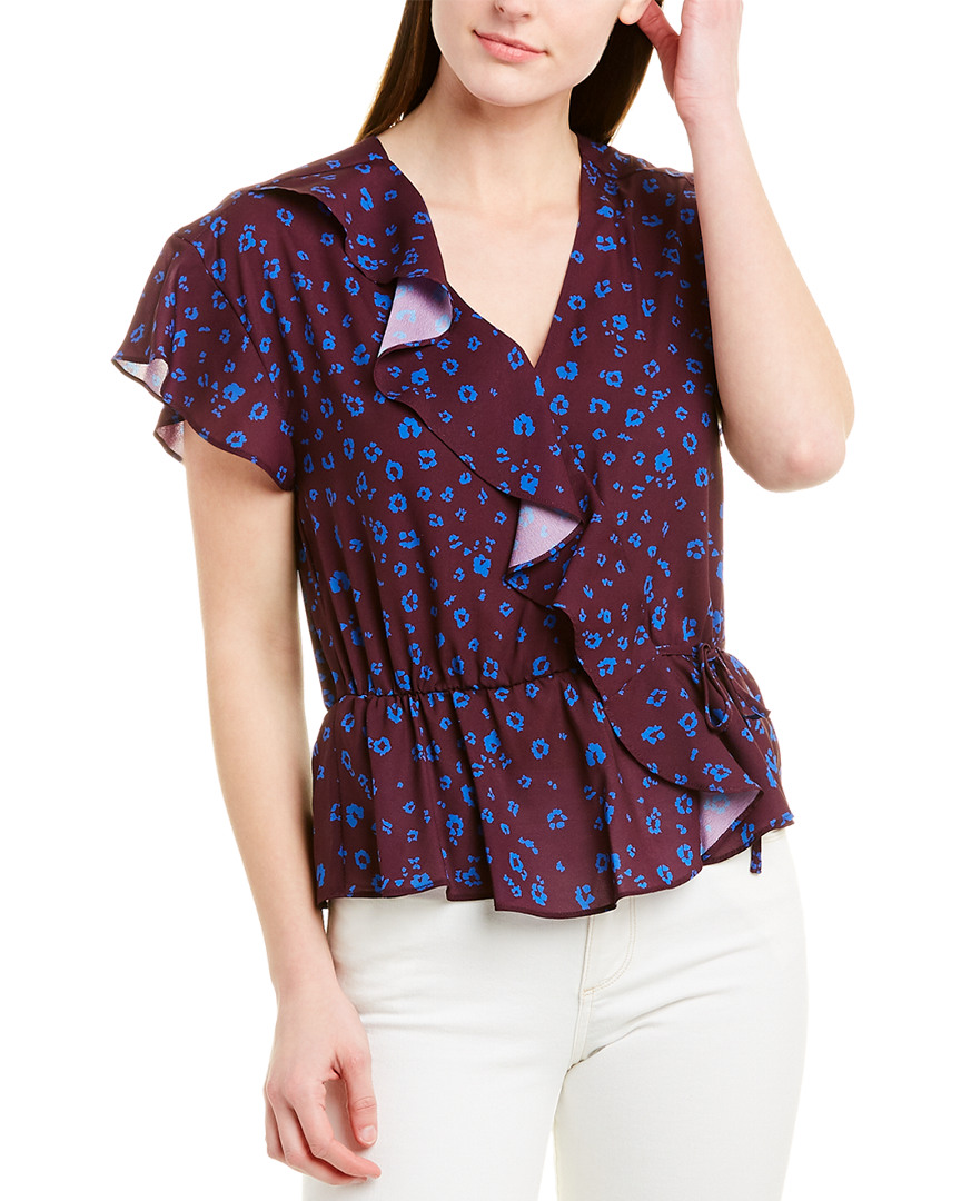 Image of Parker Asymmetrical Ruffle Top