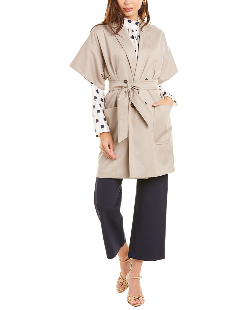 Image of Max Mara Malta Silk-Blend Overcoat