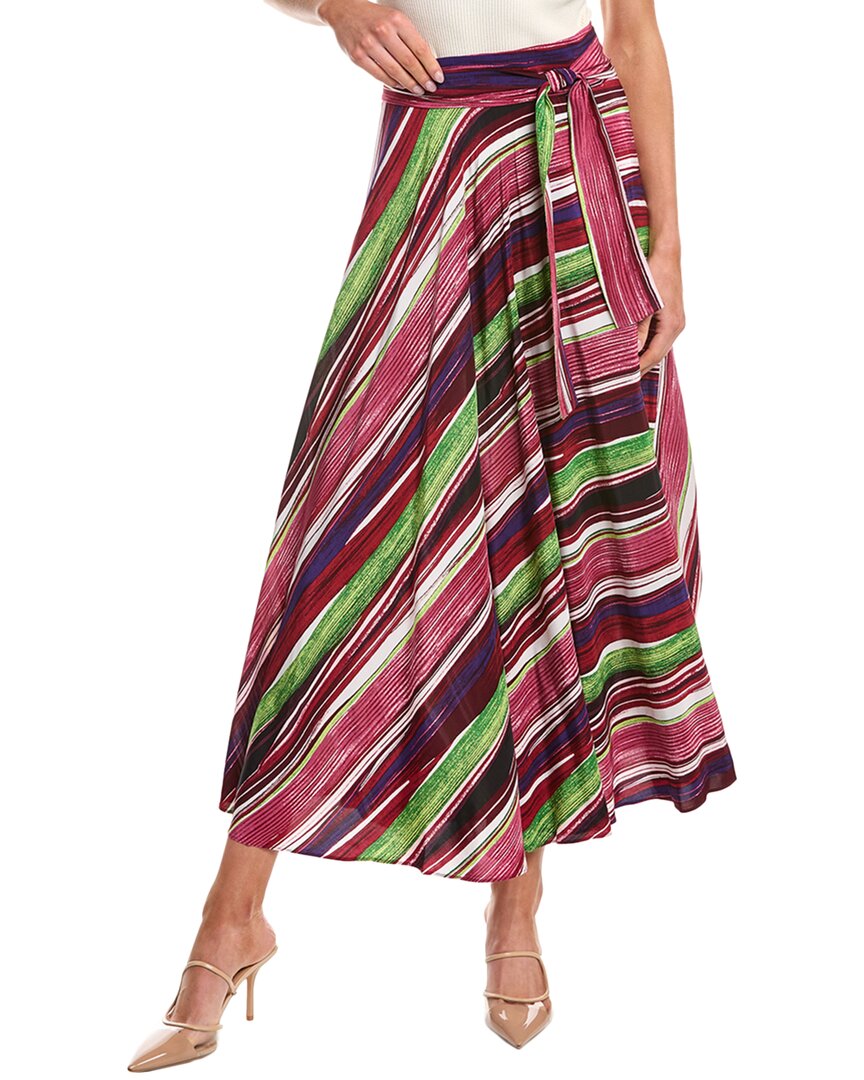 Diane Von Furstenberg Rebekah Midi Skirt In Pink