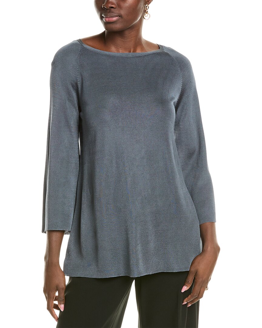 LAFAYETTE 148 LAFAYETTE 148 NEW YORK BI COLOR A LINE SWEATER
