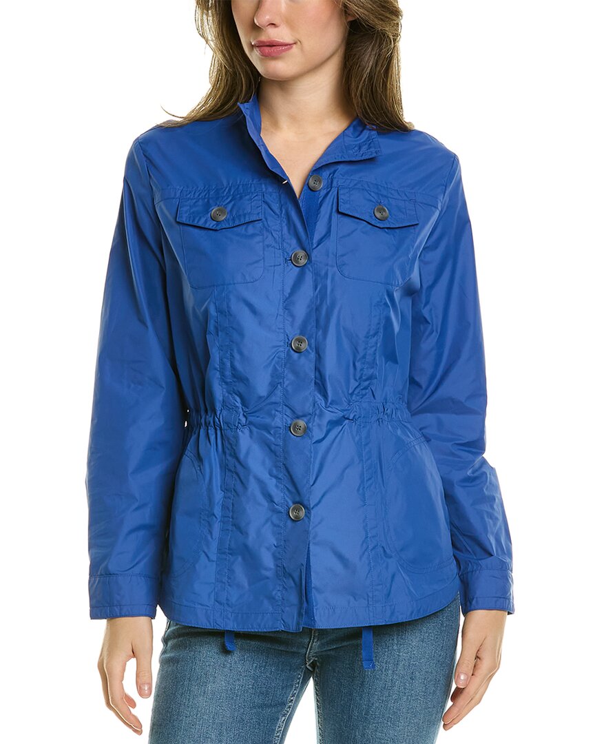 Shop J.mclaughlin Vista Linen Jacket In Blue