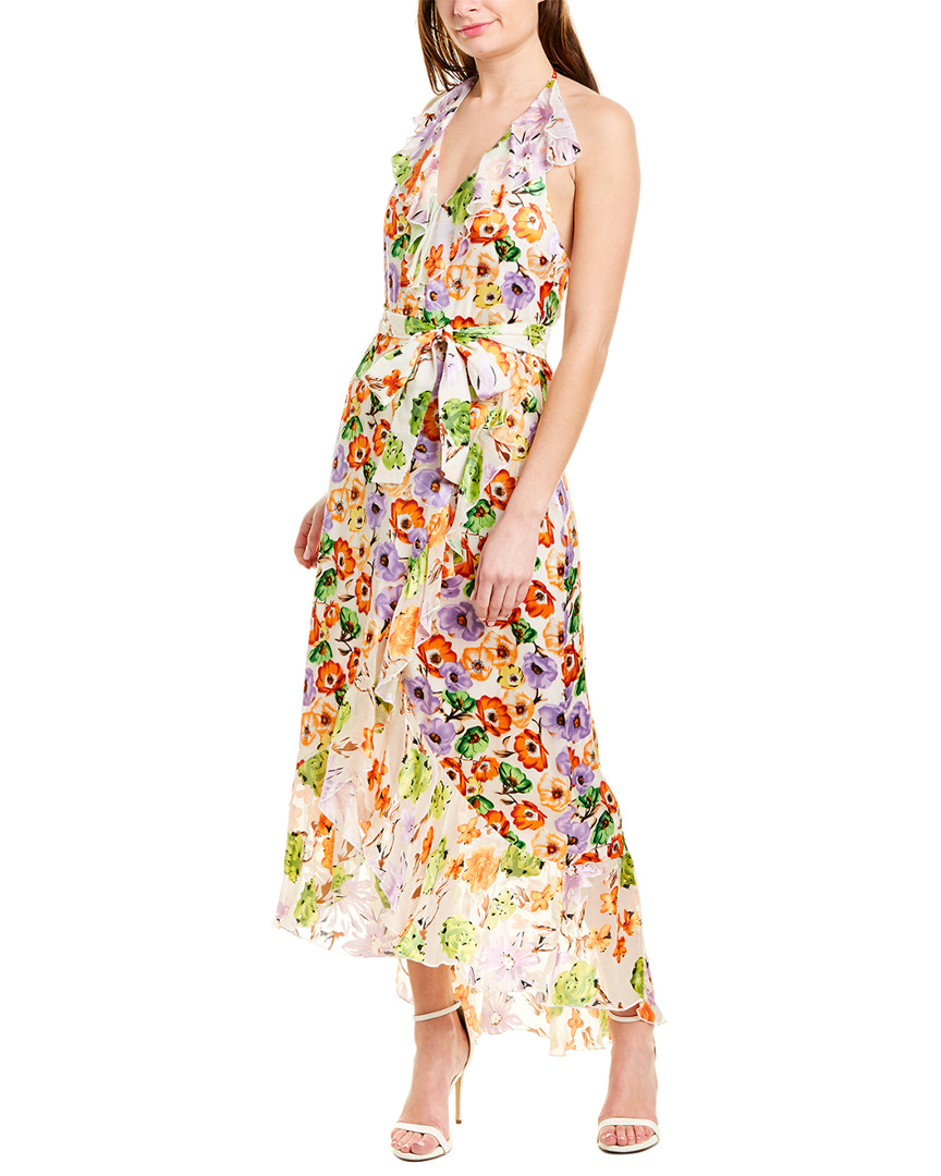 Image of alice + olivia Evelia Silk-Blend Maxi Dress