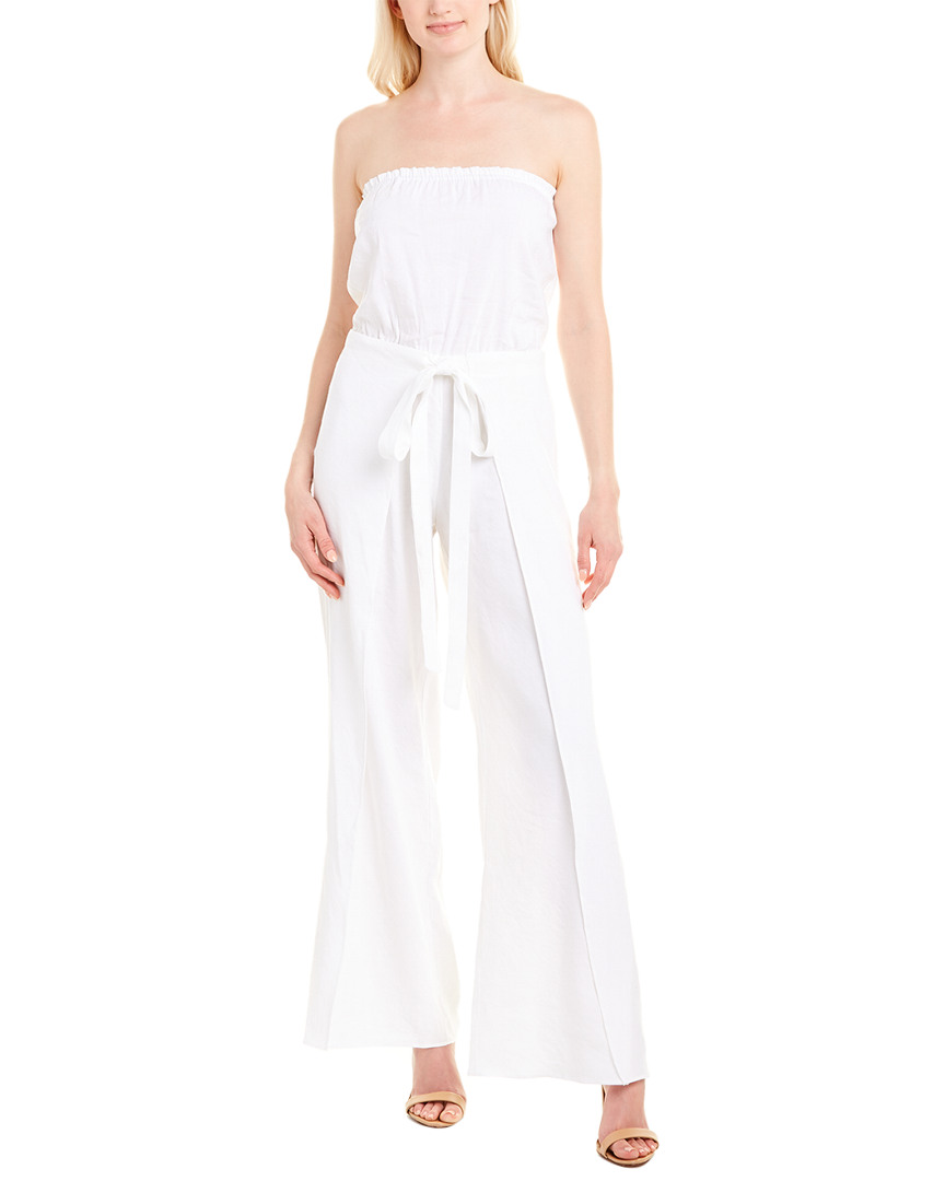 Image of DREW Owen Linen-Blend Jumpsuit