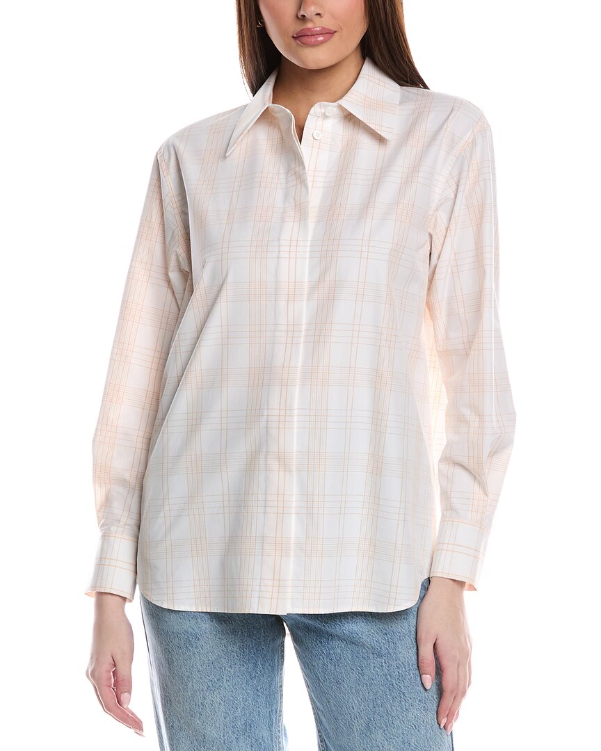 Lafayette 148 New York Drop-shoulder Shirt In Yellow