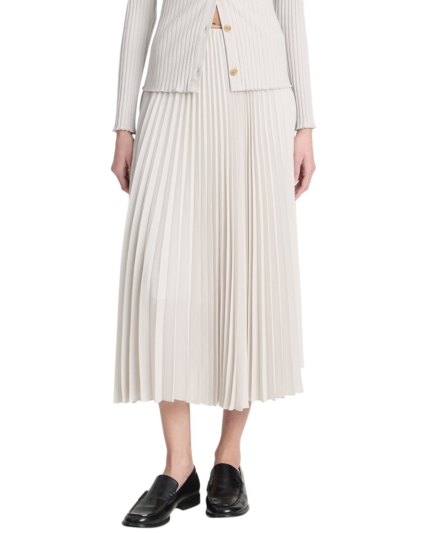 VINCE VINCE DRAPED PLEATED SKIRT