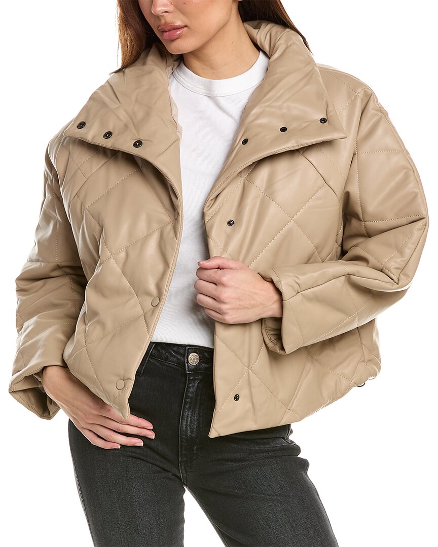 Shop Oat New York Quilted Jacket In Brown