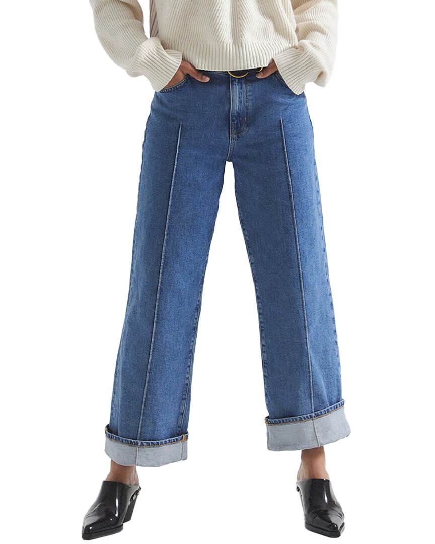 Derek Lam 10 Crosby Delano Azure Cuffed Jean In Blue