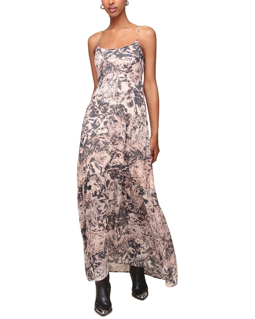 Avec Les Filles Chiffon Maxi Dress