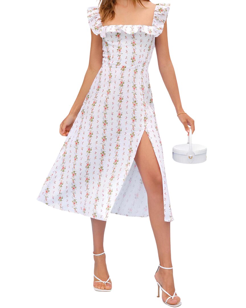Adele Berto Linen Midi Dress