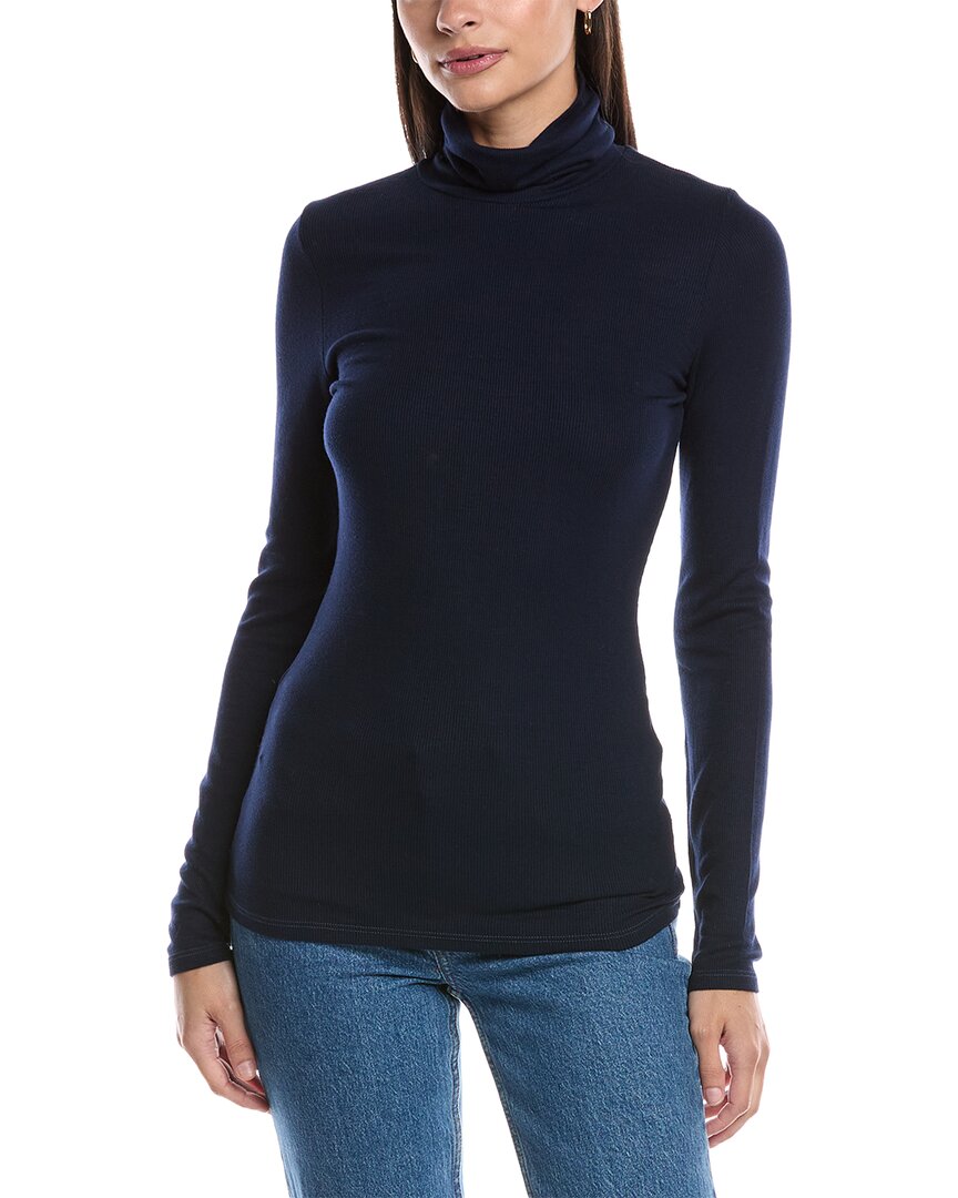 Michael Stars Gail Turtleneck Top In Blue