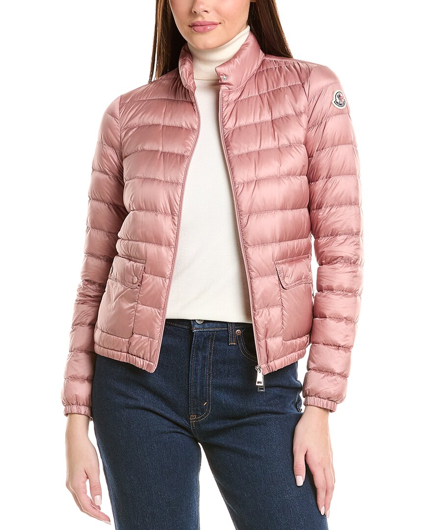 Moncler Lans Short Down Jacket In Pink