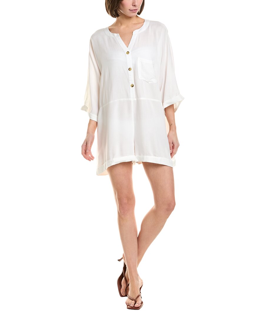 Hermoza Mary Clare Romper In White
