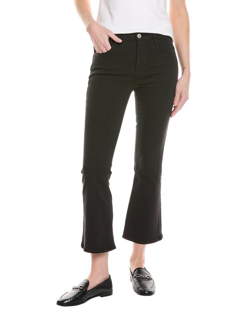 Frame Denim Le Crop Film Noir Mini Boot Jean In Black