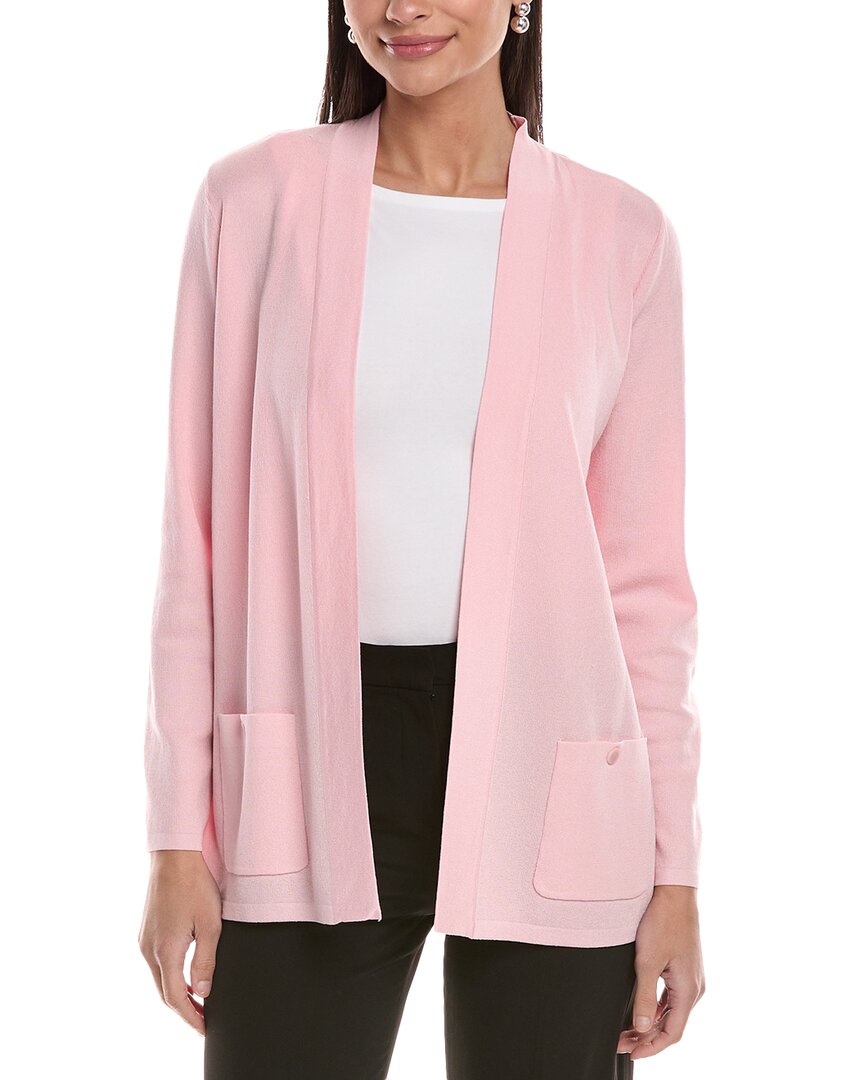 Shop Anne Klein Malibu Cardigan In Pink