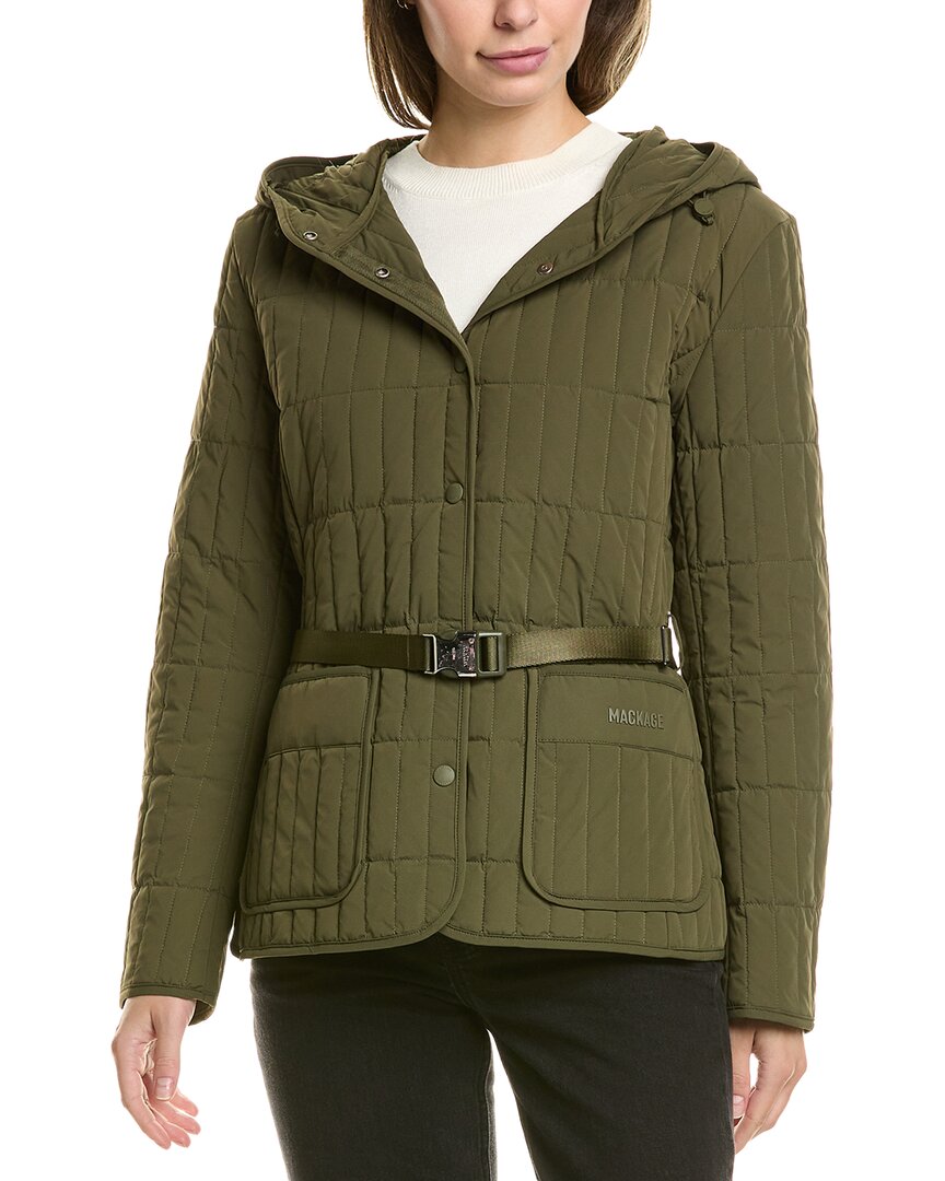 Mackage Quilted Jacket In Green