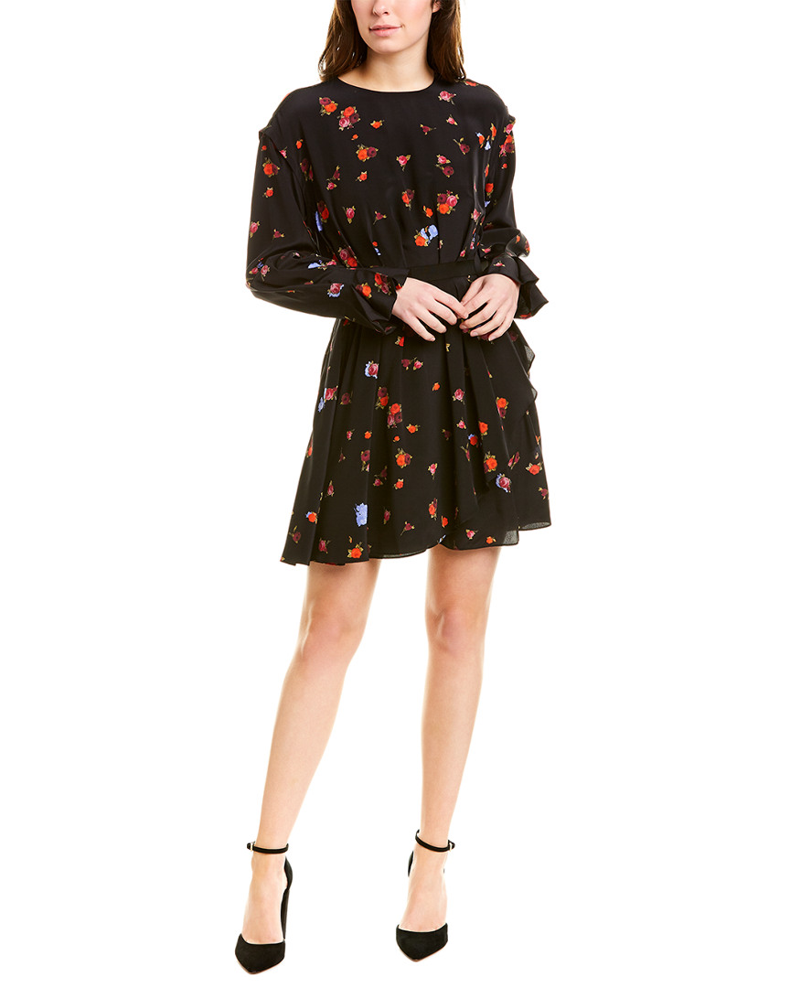 Image of Jason Wu Floral Silk A-Line Dress