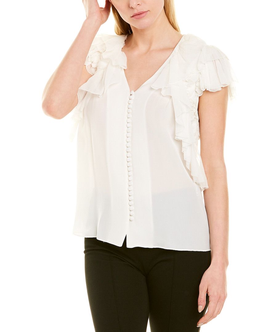 Image of Jason Wu Collection Crinkled Silk Blouse