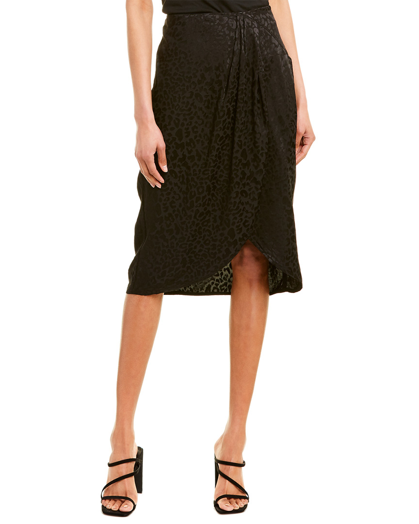 Image of City Sleek Jacquard Midi Skirt