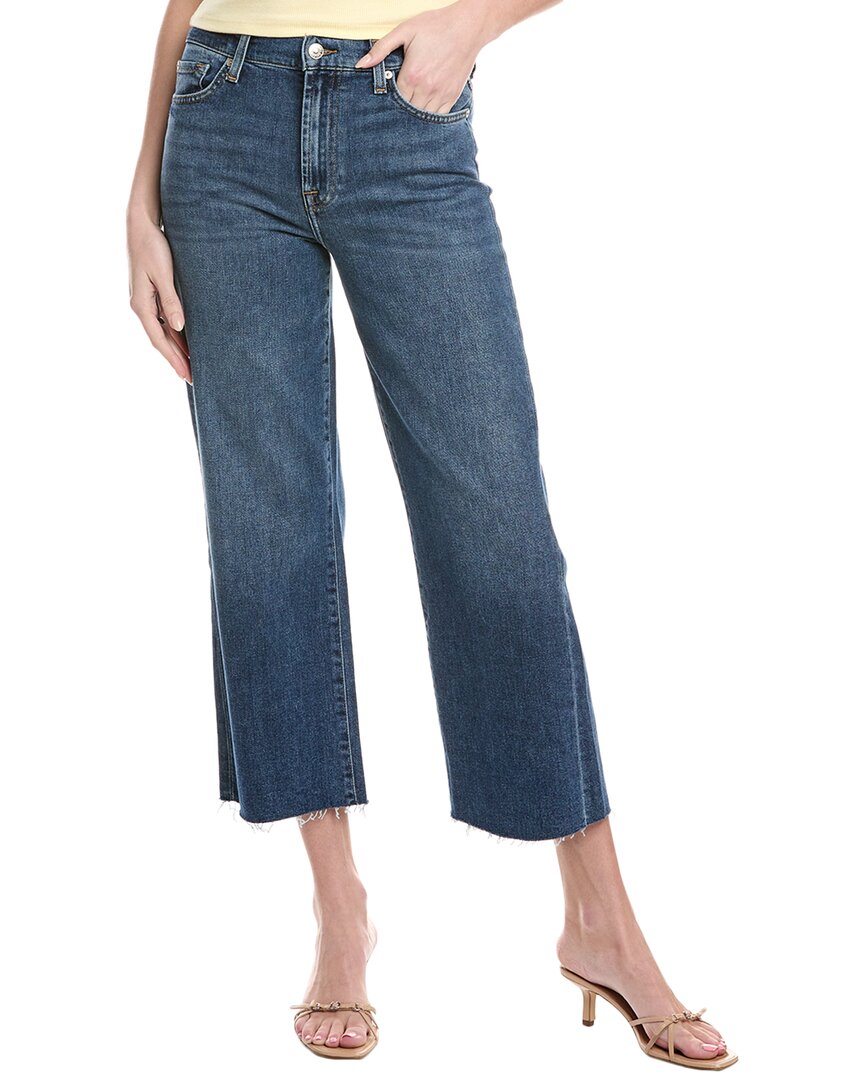 7 For All Mankind Alexa Felicity Cropped Jean In Blue