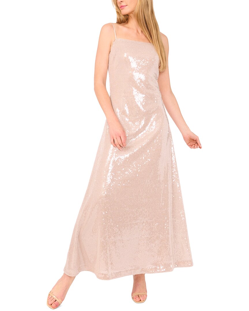 Ted Baker Sequin Maxi Slip Dress In Neutral