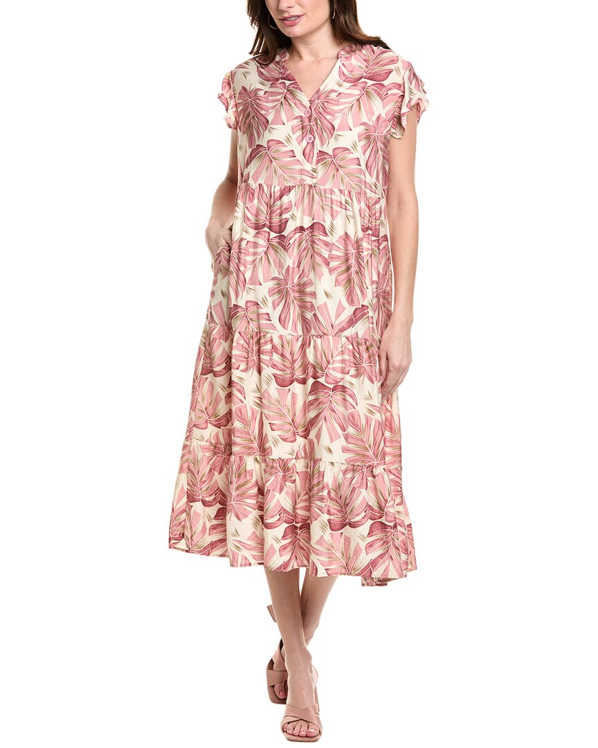 Anna Kay Paume Midi Dress In Pink