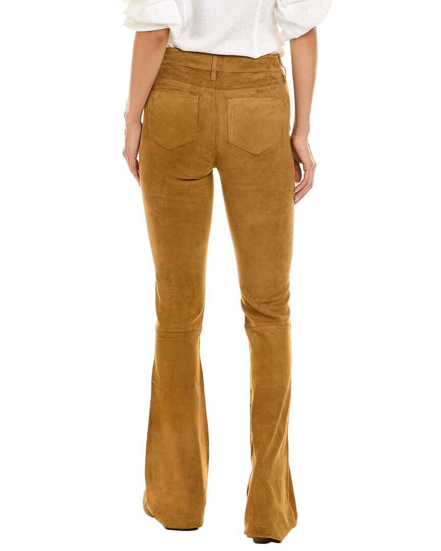 Shop Paige High Rise Suede Bell Canyon Jean In Brown