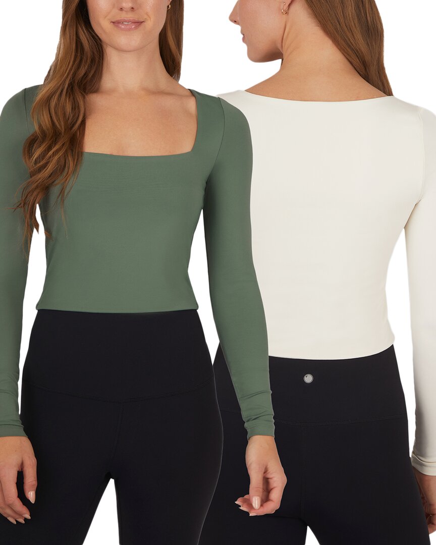 Yogalicious 2pk Contour Olivia Crop Shirt