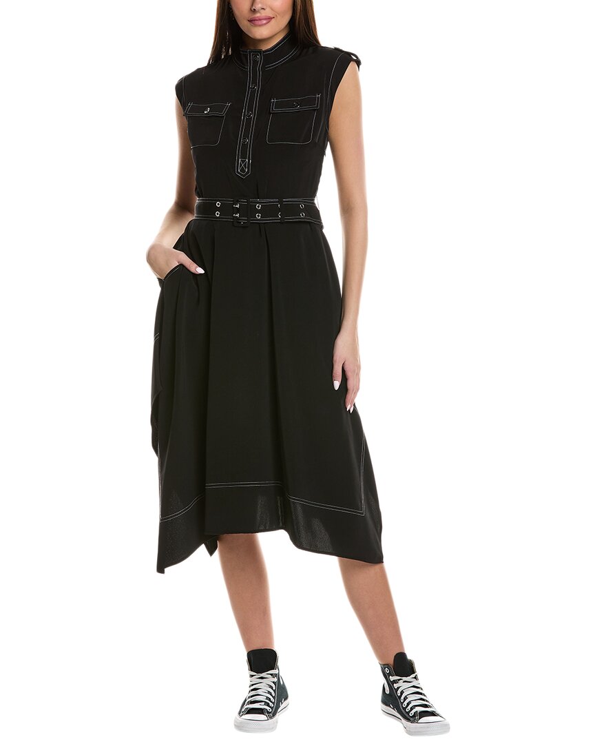 Karl Lagerfeld Belted Midi Dress