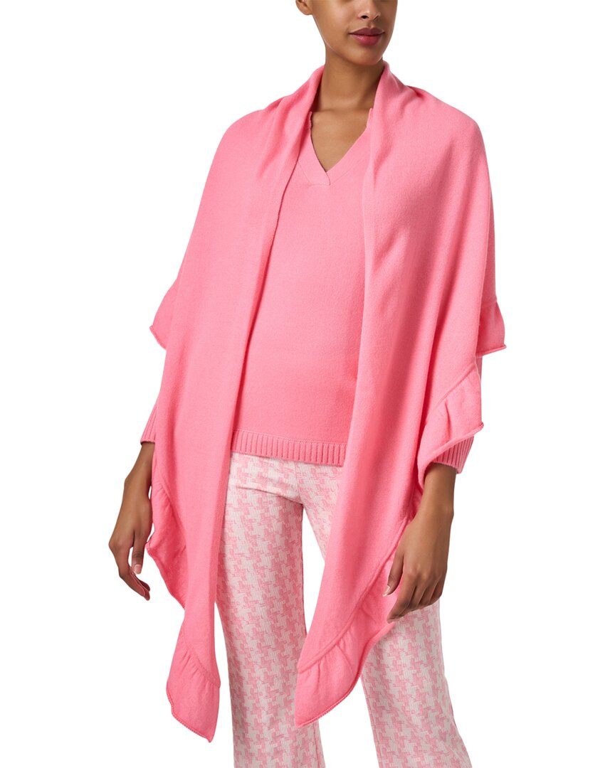 KINROSS KINROSS RUFFLE TRIM CASHMERE WRAP