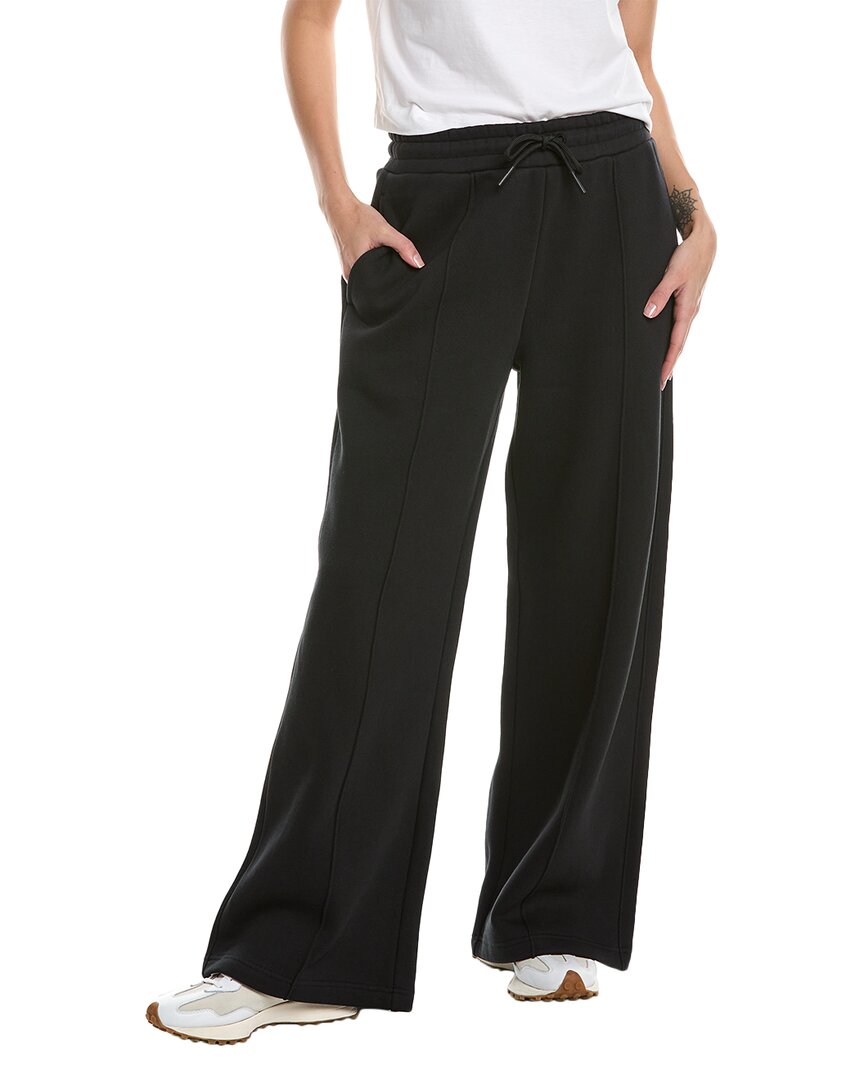 Sweaty Betty Stretch Linen-blend Wide Leg Pant In Black