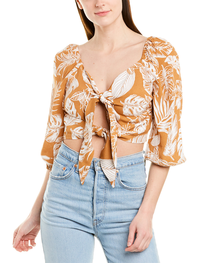 Image of Moon River Double Tie-Front Top