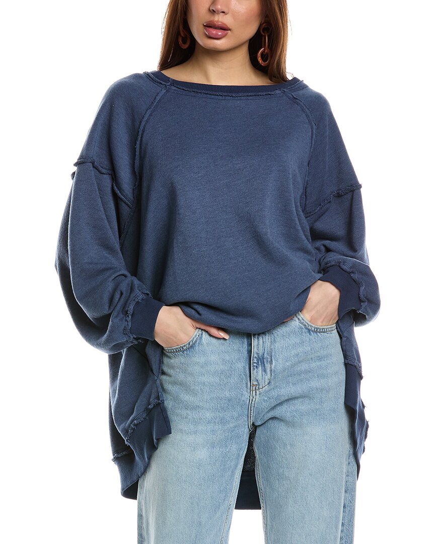 Free People One To Beat Pullover In Blue