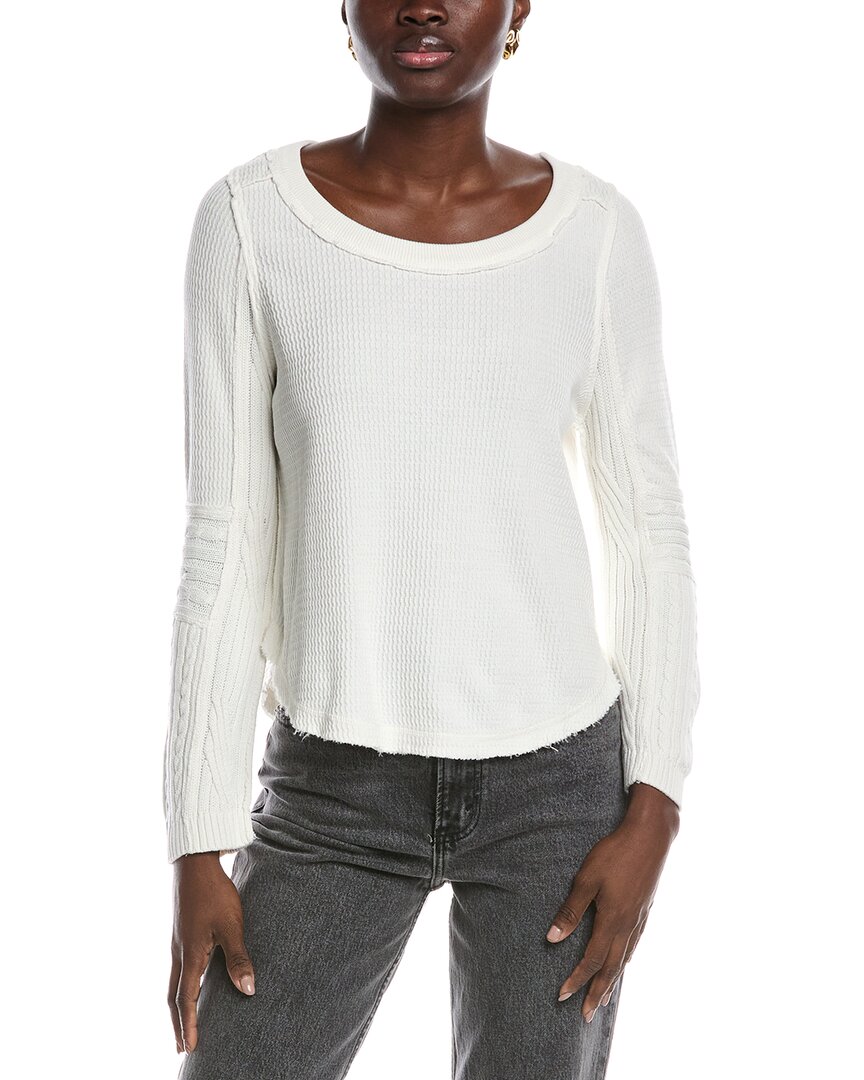 Shop Free People Swinging Cable Cuff Top In White