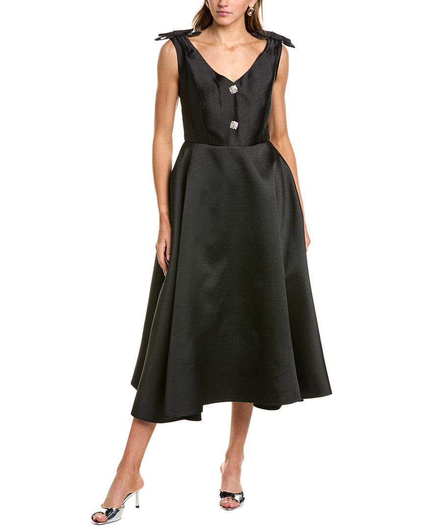 Beulah Midi Dress In Black