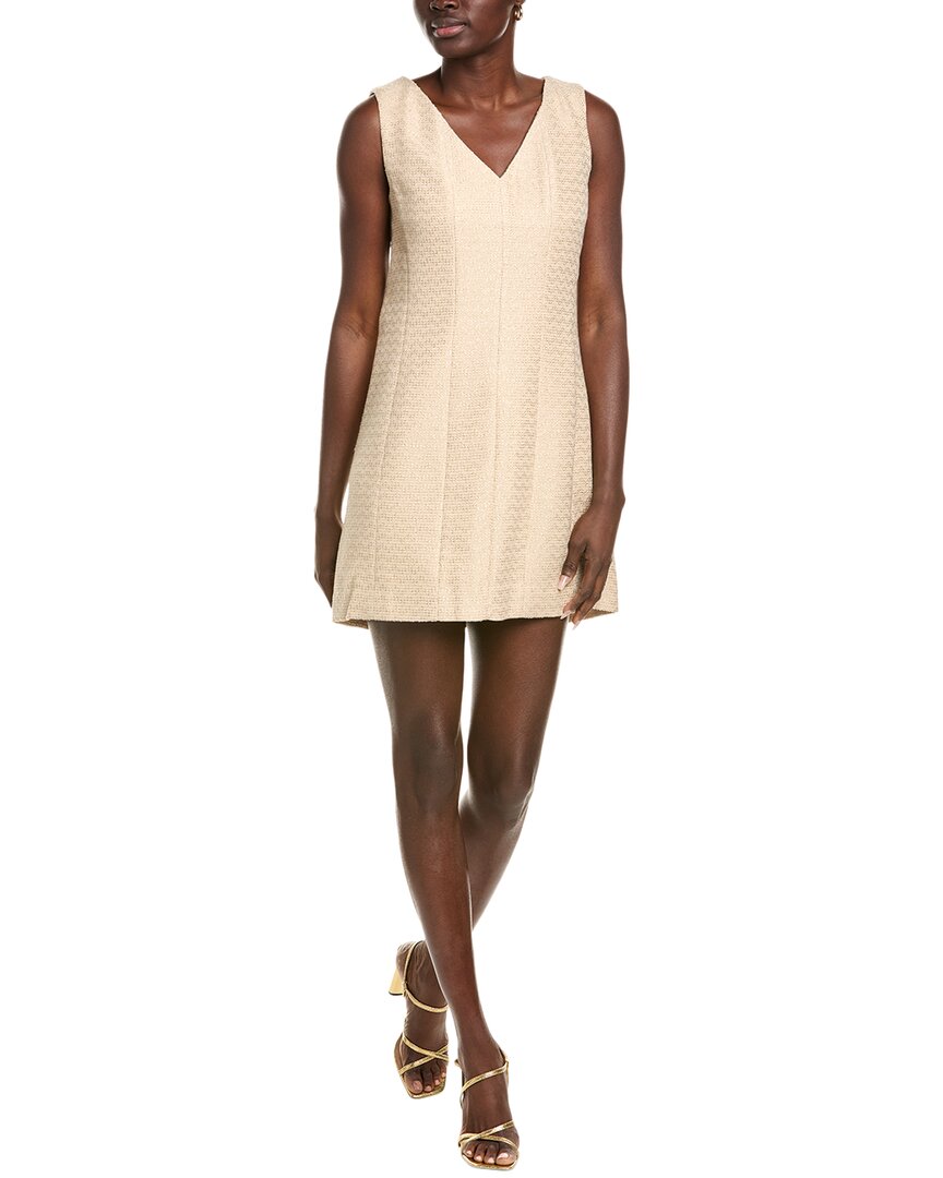 Shop Marie Oliver Cher Shift Dress In Beige