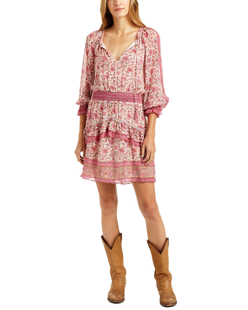 Image of Love Sam Tippy Border Print Mini Dress