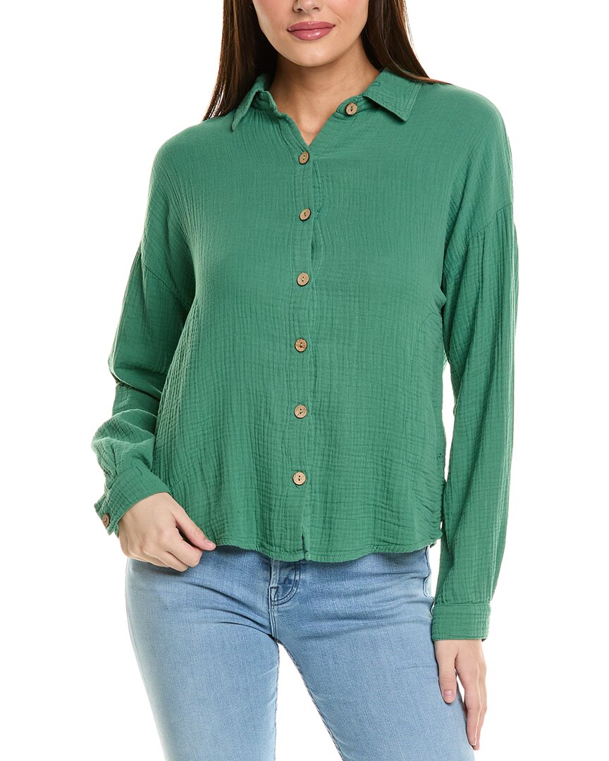 Xcvi Judson Shacket In Green