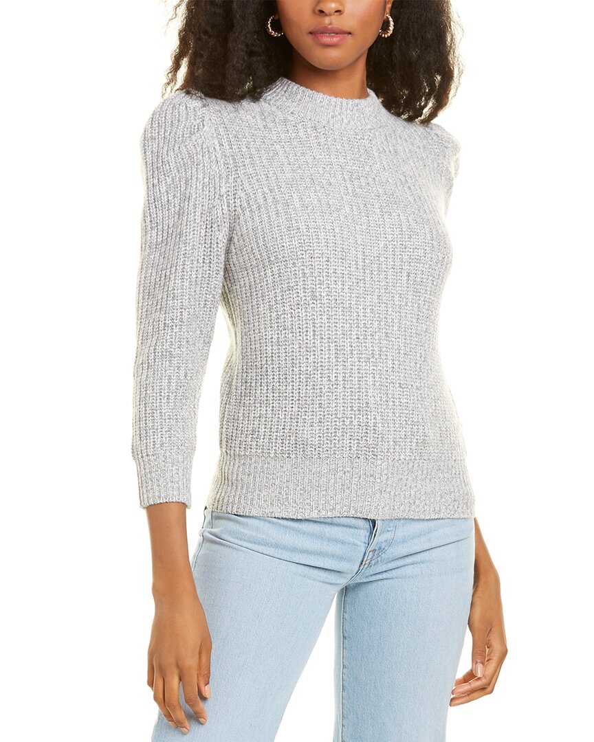 Autumn Cashmere Tweed Cashmere & Wool-blend Sweater In Gray