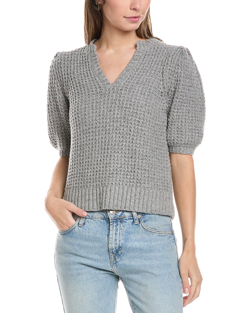 Michael Stars Gemma Puff Sleeve Top In Gray