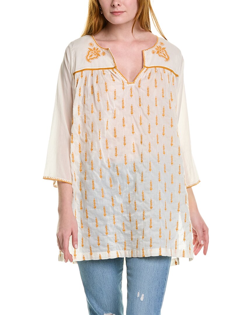 Shop Pink Chicken Jade Cover-up Tunic In White