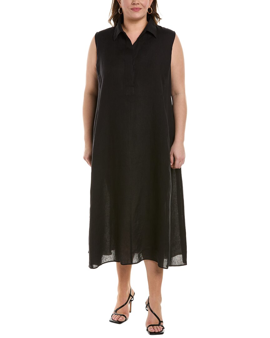 Marina Rinaldi Plus Drop Linen Dress