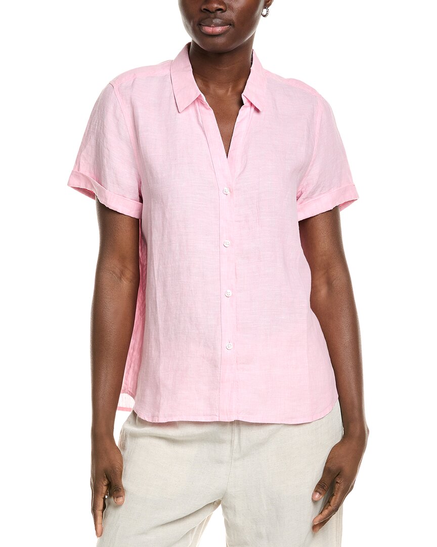 Tommy Bahama Coastalina Linen Camp Shirt In Pink