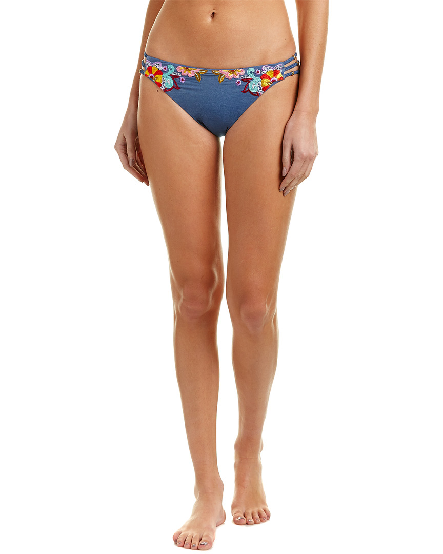Image of Nanette Lepore Swim Dazed Denim Charmer Bikini Bottom
