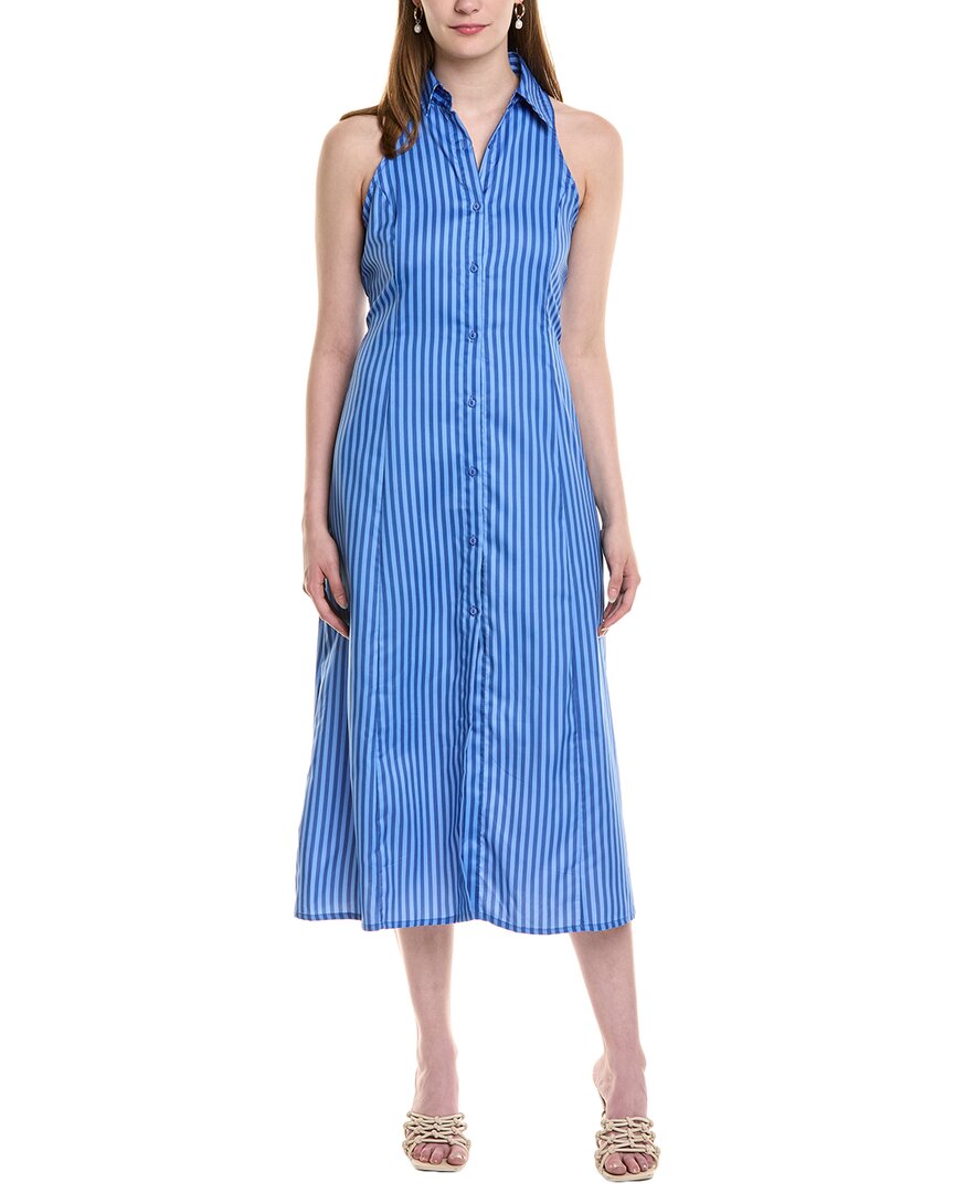 Estellina Midi Dress In Blue
